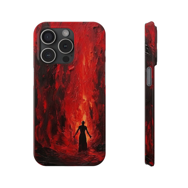 Inferno Silhouette Slim Phone Case