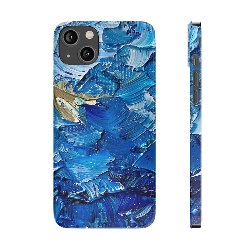 Golden Serenity Slim Phone Cases